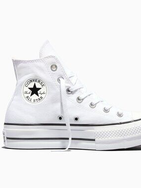 NEW Converse Chuck Taylor All Star Lift Hi Top Platform White Women size 8.5